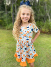 PUMPKINS RUFFLE DRESS