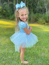 ICE QUEEN TUTU DRESS WITH CAPE