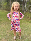 VALENTINE RAINBOW MILK SILK DRESS