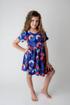 PATRIOTIC DONUT TWIRL DRESS