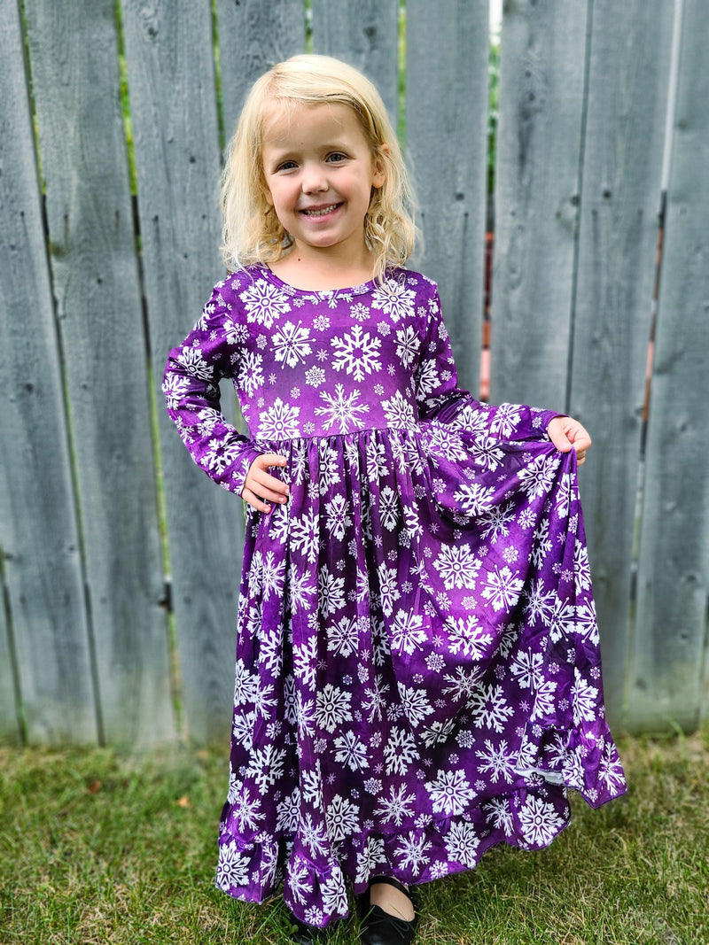 SNOWFLAKE LONGSLEEVES NIGHTGOWN