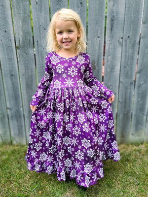 SNOWFLAKE LONGSLEEVES NIGHTGOWN