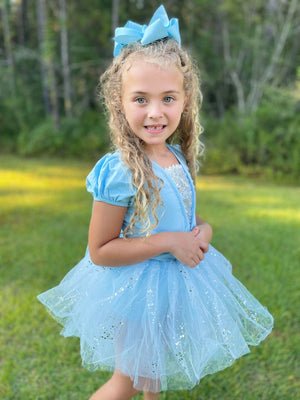 ICE QUEEN TUTU DRESS WITH CAPE