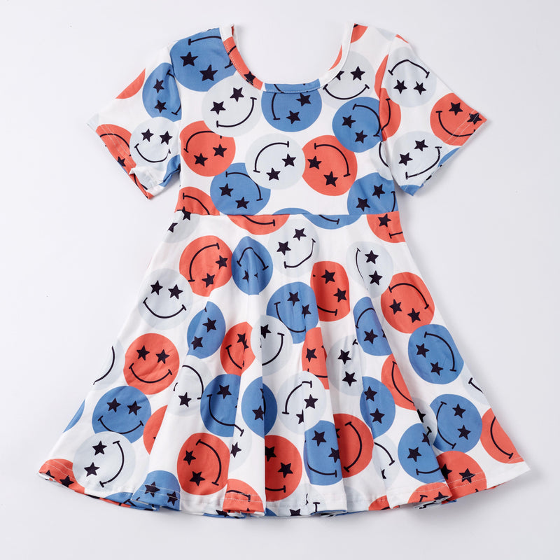 PATRIOTIC SMILEY GROOVY DRESS