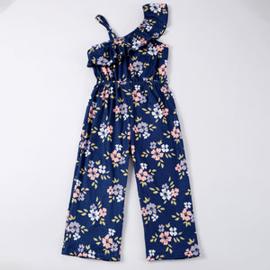 NAVY FLORAL JUMPSUIT