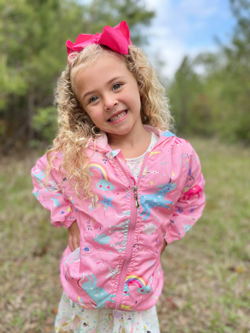 PINK UNICORN WINDBREAKER JACKET