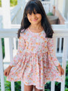 PINK PUMPKIN LONG SLEEVES DRESS