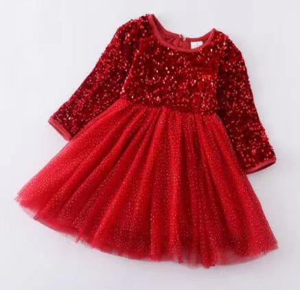 RED SPARKLE TUTU DRESS - READY TO SHIP