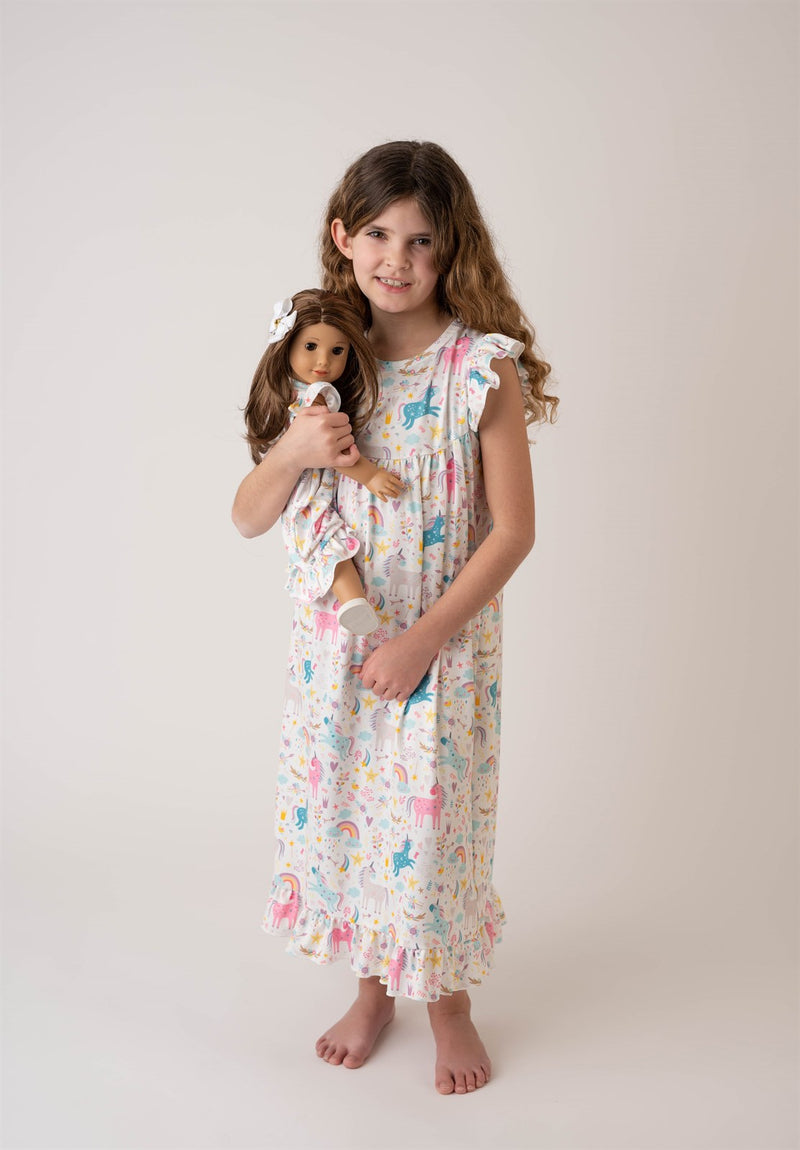 UNICORN MILK SILK NIGHTGOWN