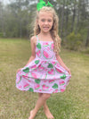 WATERMELON TANK TWIRL DRESS