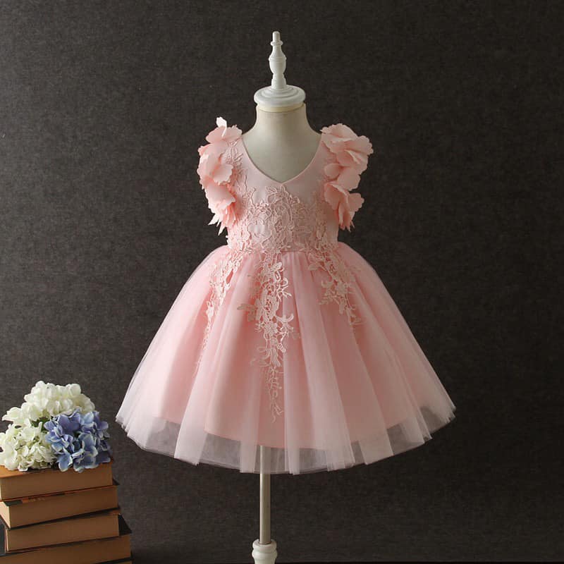 MARISSA MESH FLOWER DRESS - 2 COLORS
