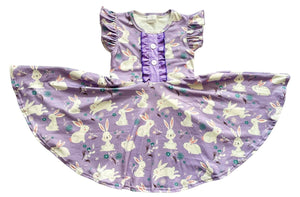 BUNNY PURPLE TWIRLY DRESS
