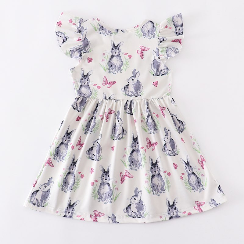 DINA BUNNY MILK SILK DRESS PRESALE