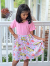 PINK BACK TO SCHOOL SUPPLIES DRESS