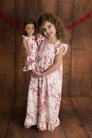 VALENTINE MILK SILK NIGHTGOWN