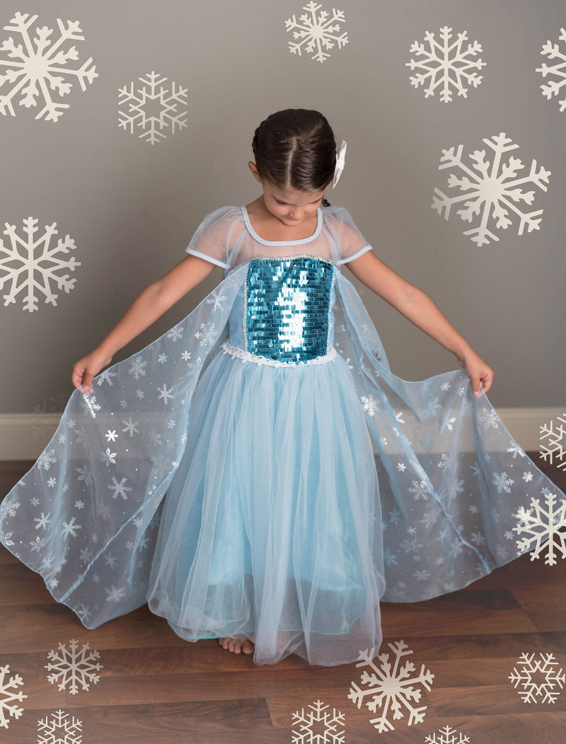 ICE QUEEN DRESS WITH CAPE