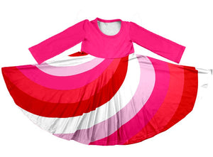 ALINA VALENTINE TWIRLY DRESS
