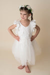 MARISSA MESH FLOWER DRESS - 2 COLORS