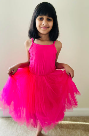 TUTU DRESS - HOT PINK