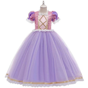 LONG HAIR PRINCESS TULLE DRESS