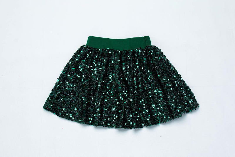 EVA SPARKLE SKIRT - GREEN