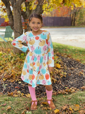 RAINBOW PUMPKIN DRESS