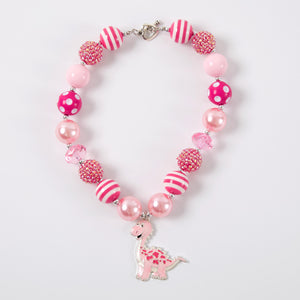 VALENTINE DINO BUBBLEGUM NECKLACE