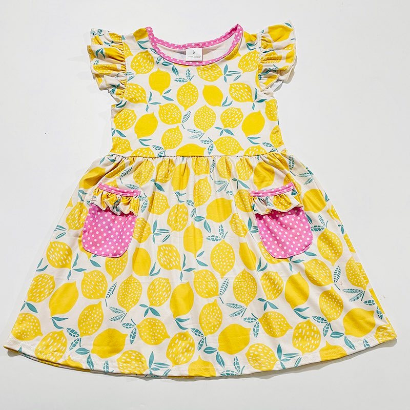 PINK LEMONADE DRESS WITH POCKETS