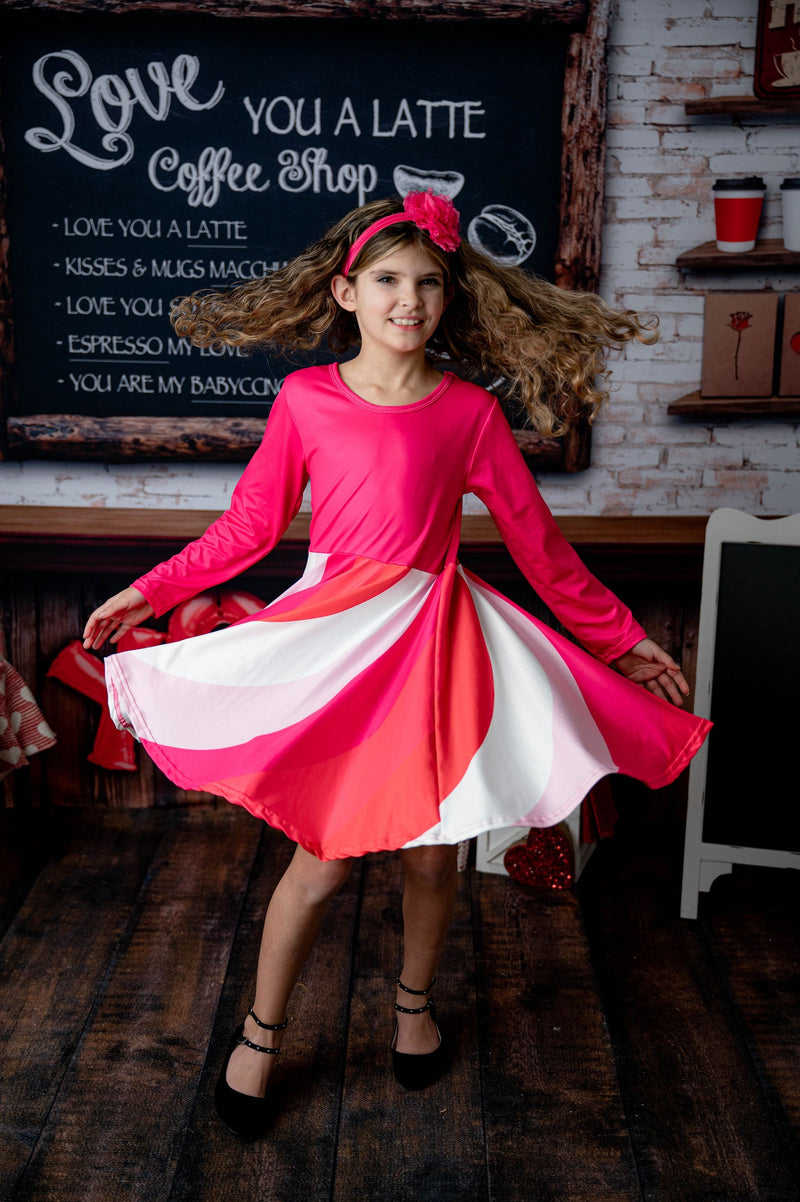 ALINA VALENTINE TWIRLY DRESS