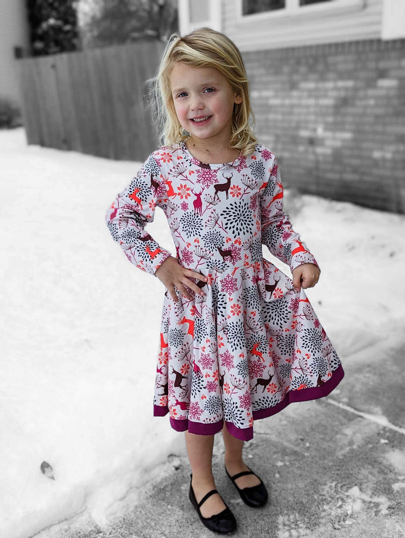 REINDEER TWIRLY DRESS