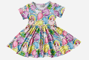 ST PATTYS LUCK CHARMS TWIRL DRESS