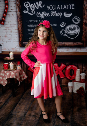 ALINA VALENTINE TWIRLY DRESS