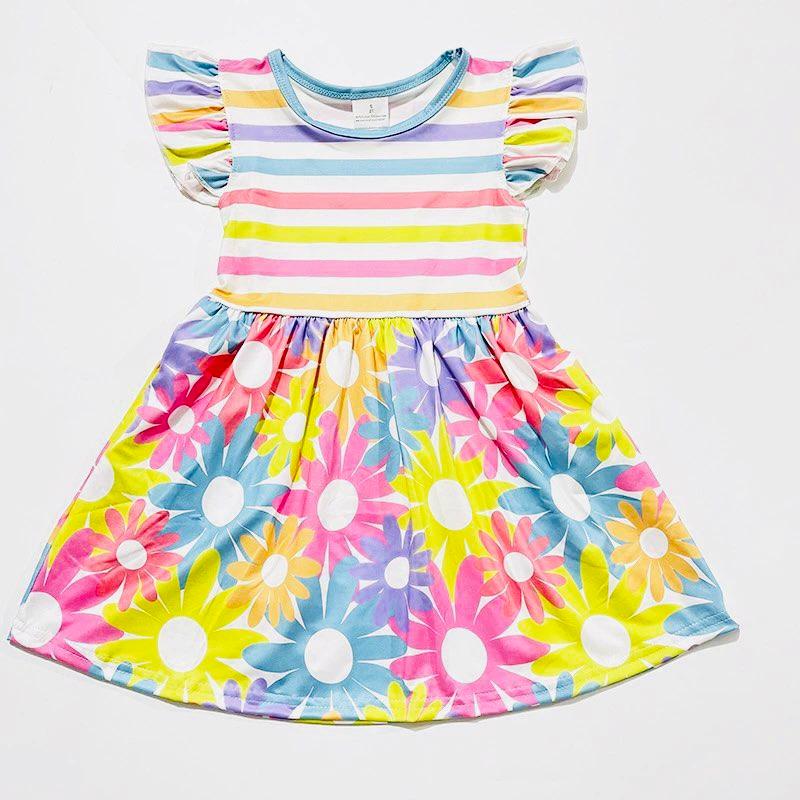 RAINBOW FLORAL DRESS