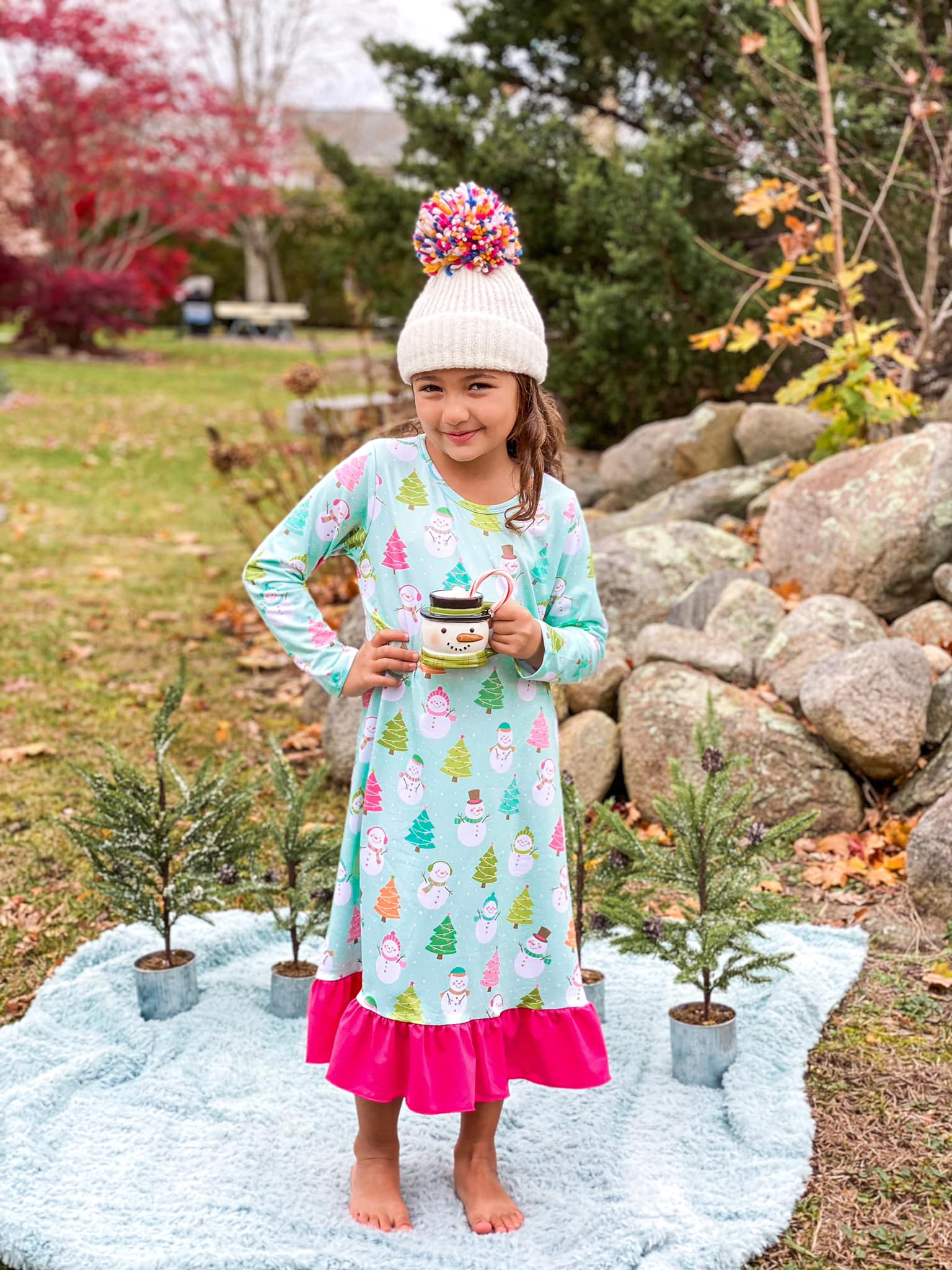 SNOWMAN NIGHTGOWN Hunny Bee Kids New York NY USA