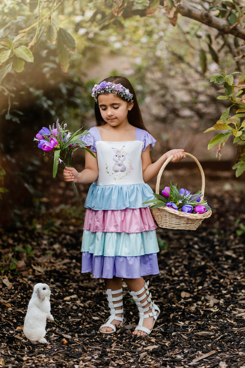 ANNA EASTER RUFFLED DRESS