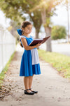 BEAUTY BLUE DRESS & BOW