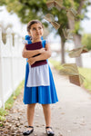 BEAUTY BLUE DRESS & BOW