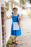 BEAUTY BLUE DRESS & BOW