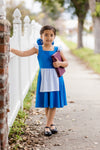 BEAUTY BLUE DRESS & BOW