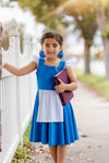 BEAUTY BLUE DRESS & BOW