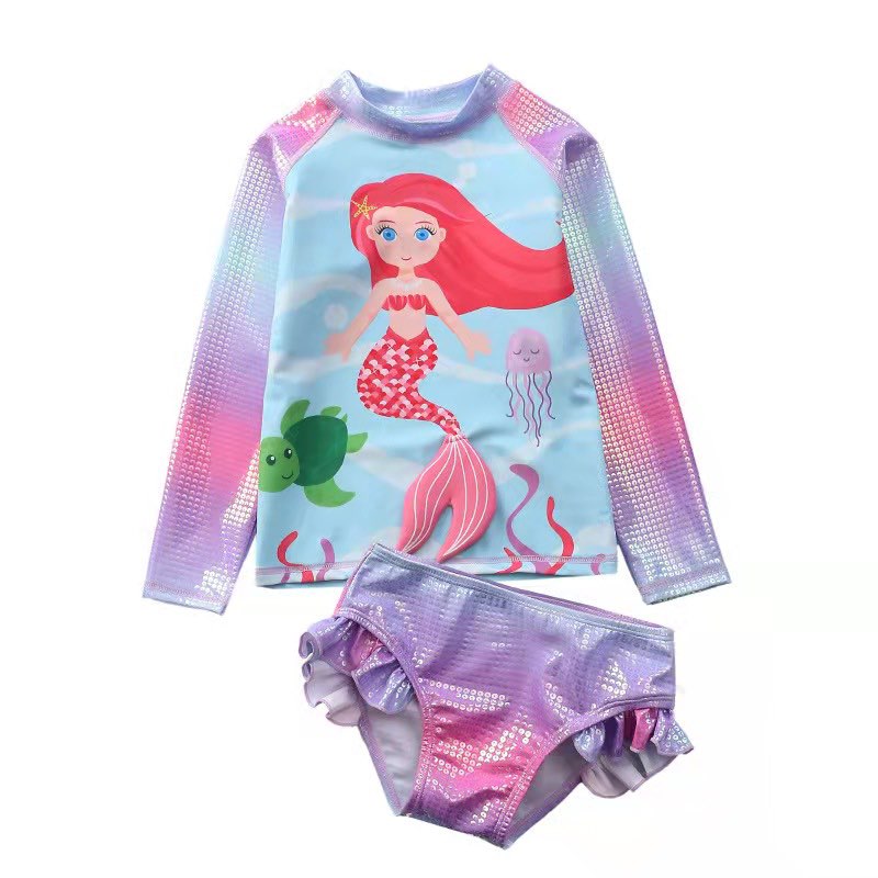MERMAID & TURTLE RASHGUARD SWIMSUIT