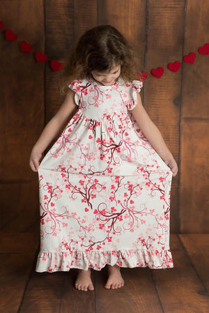 VALENTINE MILK SILK NIGHTGOWN