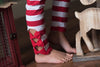 BOW LEGGINGS - CANDY CANE