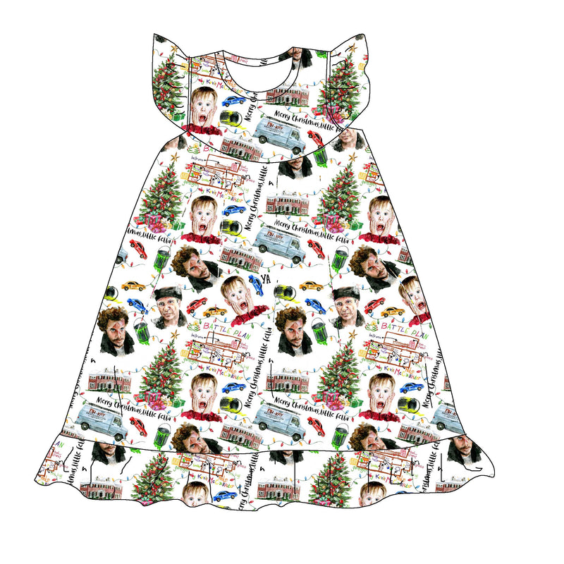 CHRISTMAS HOME FLUTTER SLEEVES NIGHTGOWN  LADIES XXS