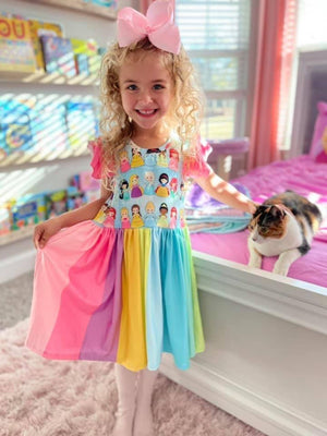 PRINCESS RAINBOW TWIRLY DRESS