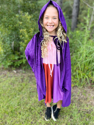 WITCH SISTER TWIRLY LONG SLEEVES DRESS PINK/RED - HC2025