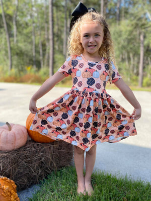 ORANGE PUMPKIN DRESS