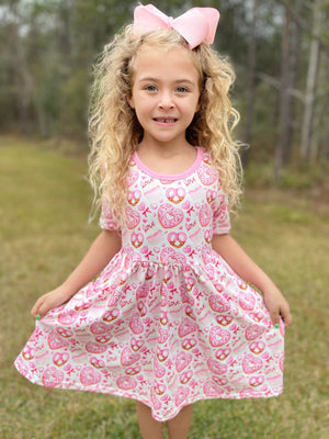 VALENTINE DONUT DRESS WITH POCKETS