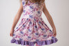 SPRING FLORAL BACK BOW DRESS