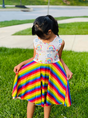 AFTER EVERY STORM THERE IS A RAINBOW DRESS